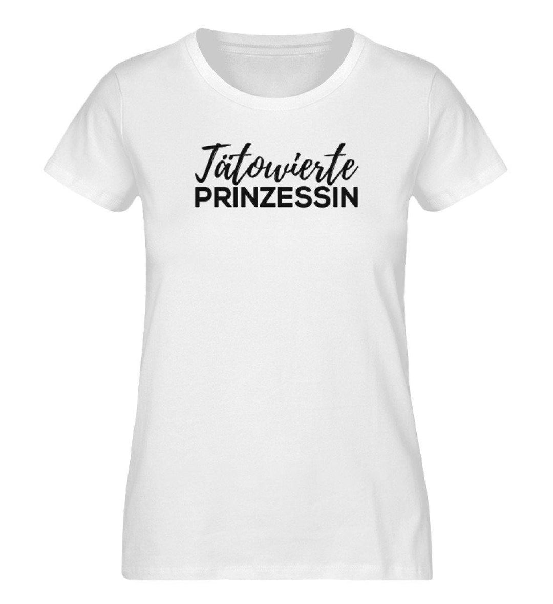 Tätowierte Prinzessin - Words on Shirts  - Damen Premium Organic Shirt - Words on Shirts Sag es mit dem Mittelfinger Shirts Hoodies Sweatshirt Taschen Gymsack Spruch Sprüche Statement