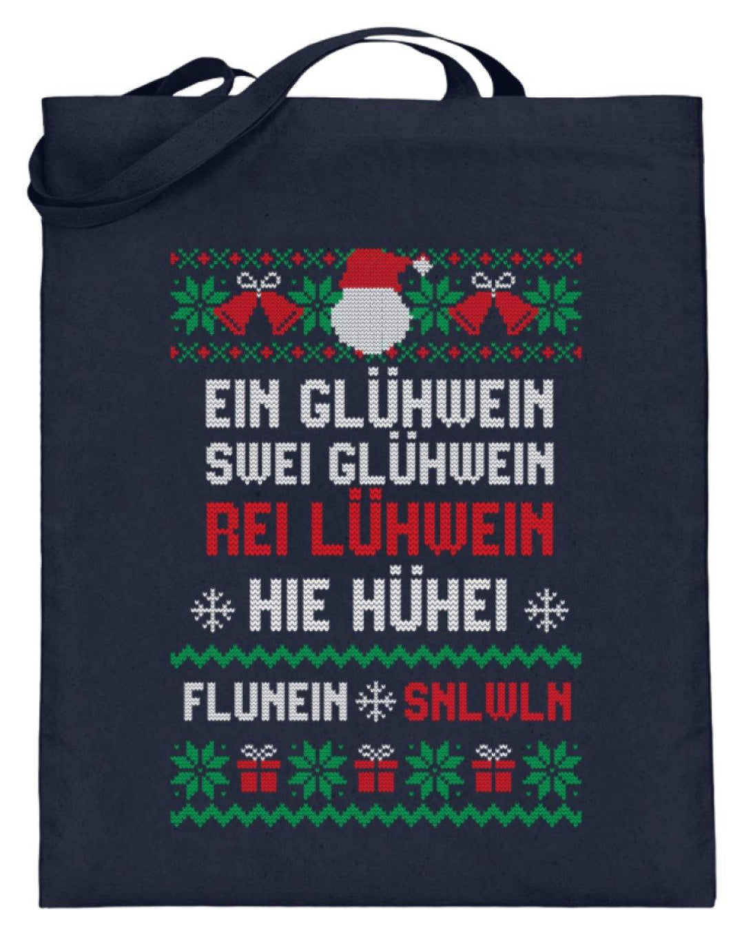 1 2 3 4 5 6 Glühwein - Words on Shirts  - Jutebeutel (mit langen Henkeln) - Words on Shirts Sag es mit dem Mittelfinger Shirts Hoodies Sweatshirt Taschen Gymsack Spruch Sprüche Statement