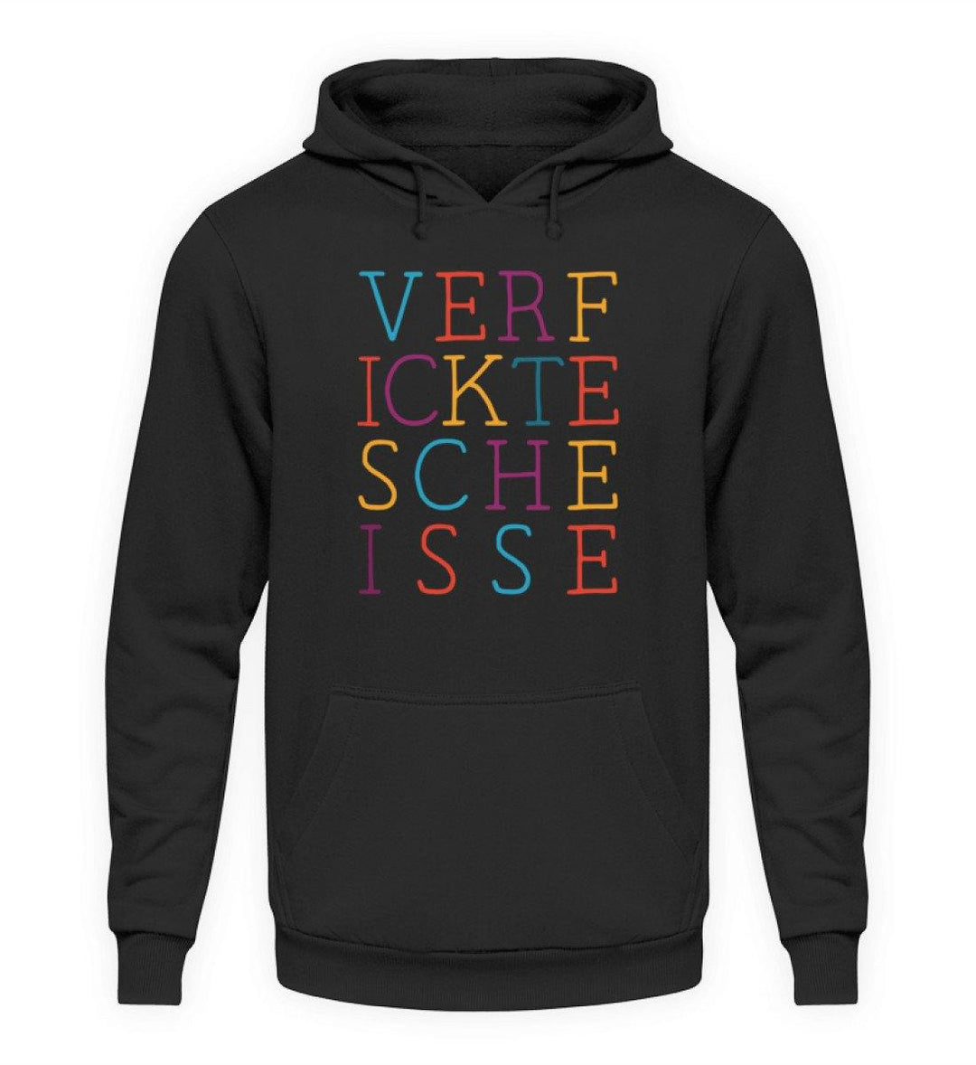 Verf ickte sche isse - Words on Shirts  - Unisex Kapuzenpullover Hoodie - Words on Shirts Sag es mit dem Mittelfinger Shirts Hoodies Sweatshirt Taschen Gymsack Spruch Sprüche Statement