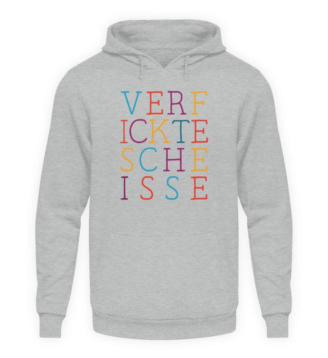 Verf ickte sche isse - Words on Shirts  - Unisex Kapuzenpullover Hoodie - Words on Shirts Sag es mit dem Mittelfinger Shirts Hoodies Sweatshirt Taschen Gymsack Spruch Sprüche Statement