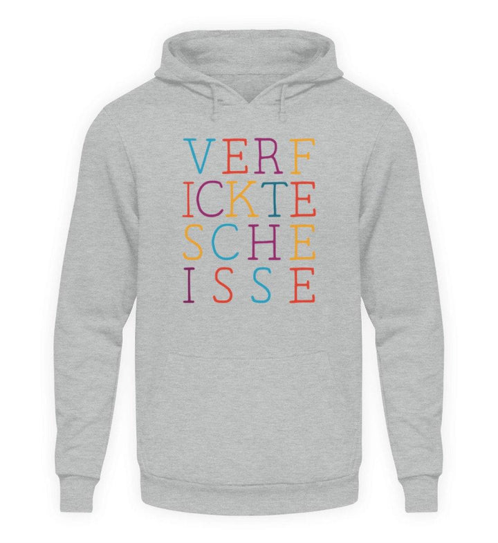 Verf ickte sche isse - Words on Shirts  - Unisex Kapuzenpullover Hoodie - Words on Shirts Sag es mit dem Mittelfinger Shirts Hoodies Sweatshirt Taschen Gymsack Spruch Sprüche Statement