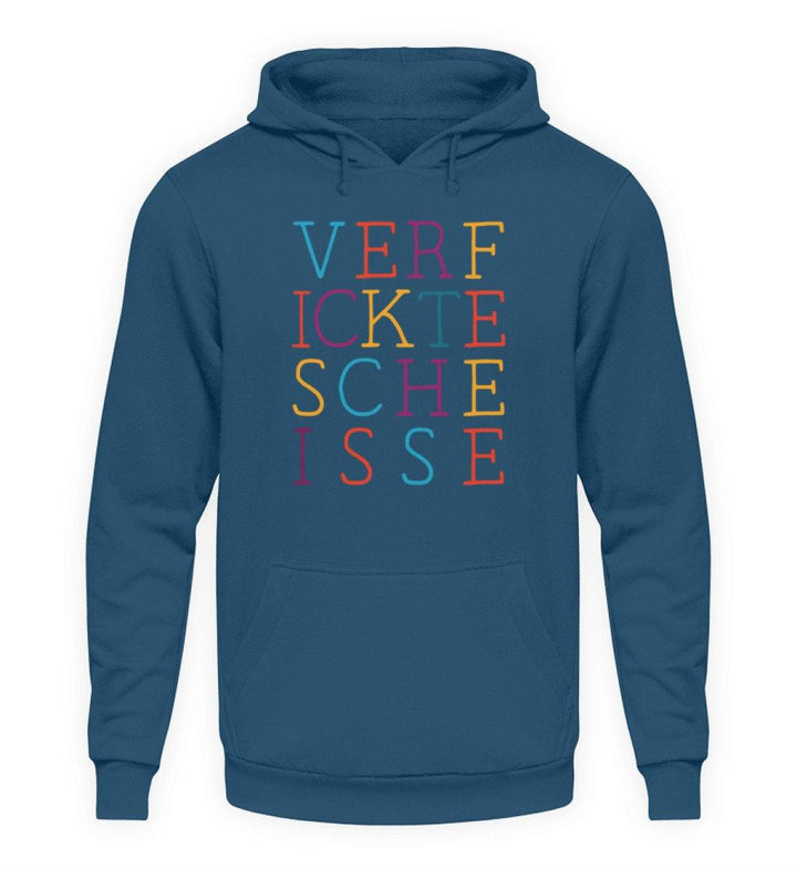 Verf ickte sche isse - Words on Shirts  - Unisex Kapuzenpullover Hoodie - Words on Shirts Sag es mit dem Mittelfinger Shirts Hoodies Sweatshirt Taschen Gymsack Spruch Sprüche Statement