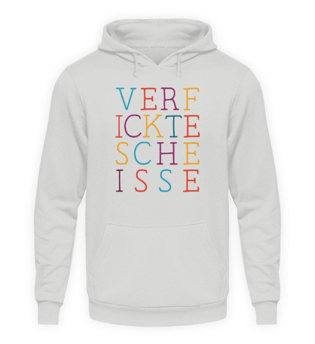 Verf ickte sche isse - Words on Shirts  - Unisex Kapuzenpullover Hoodie - Words on Shirts Sag es mit dem Mittelfinger Shirts Hoodies Sweatshirt Taschen Gymsack Spruch Sprüche Statement