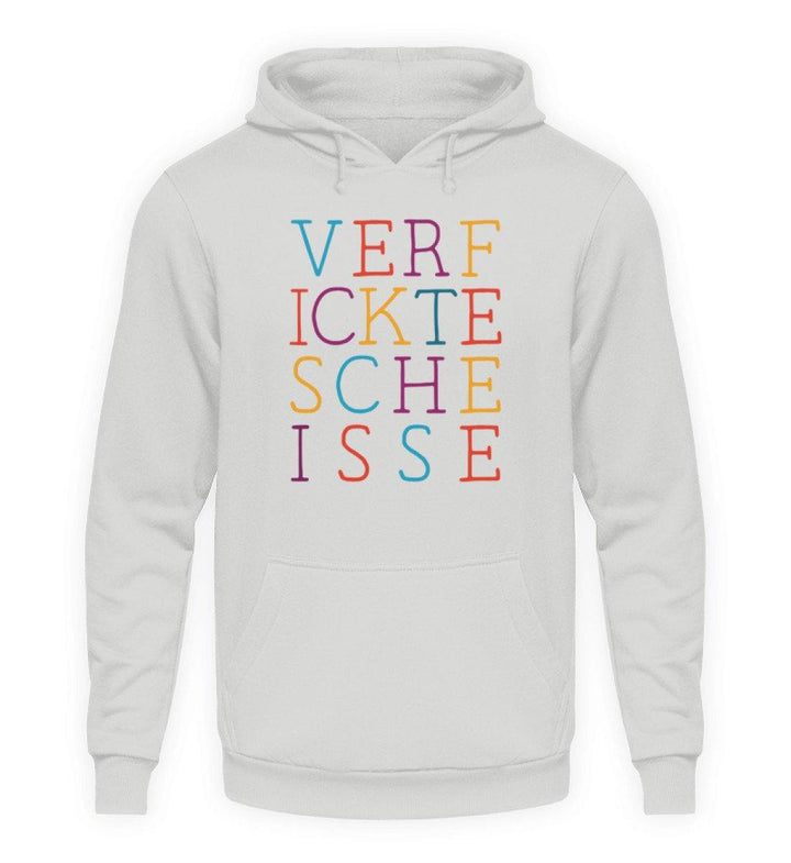 Verf ickte sche isse - Words on Shirts  - Unisex Kapuzenpullover Hoodie - Words on Shirts Sag es mit dem Mittelfinger Shirts Hoodies Sweatshirt Taschen Gymsack Spruch Sprüche Statement