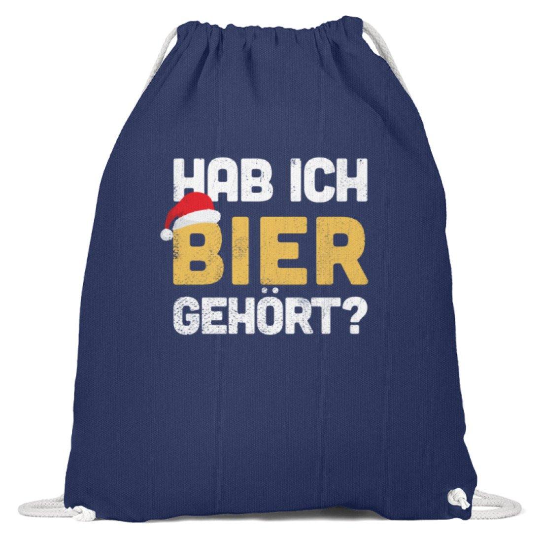Hab ich Bier gehört? - Words on Shirts  - Baumwoll Gymsac