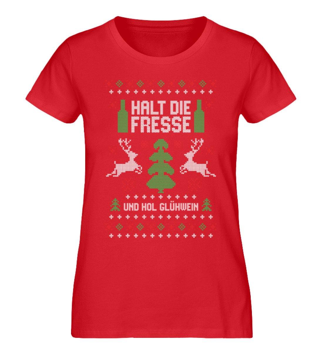Halt die Fresse - und hol Glühwein  - Damen Premium Organic Shirt