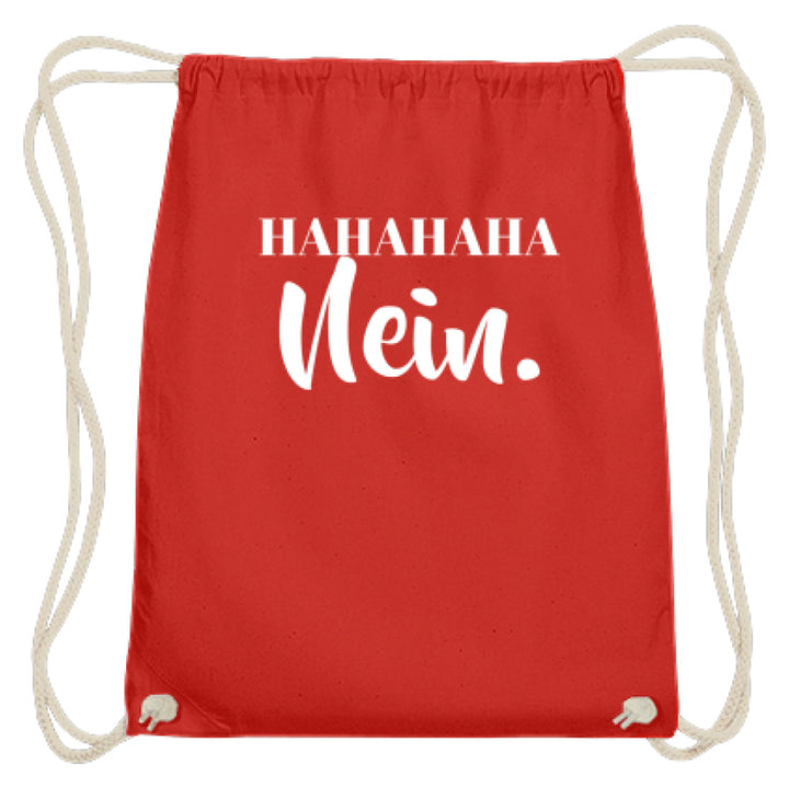 HaHaHaHa Nein  - Baumwoll Gymsac - Words on Shirts
