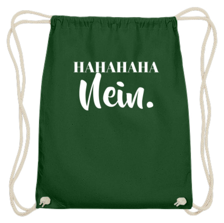 HaHaHaHa Nein  - Baumwoll Gymsac - Words on Shirts