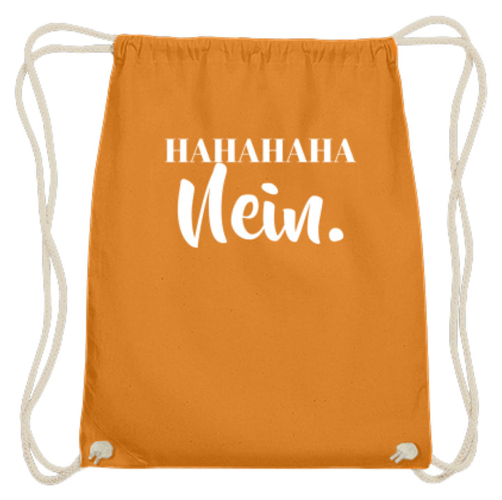 HaHaHaHa Nein  - Baumwoll Gymsac - Words on Shirts