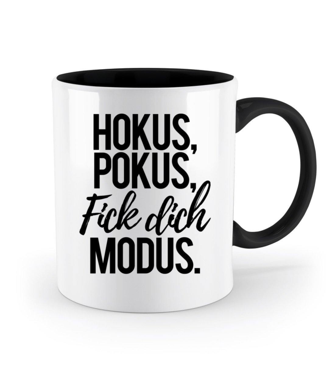 HOKUS POKUS F!CK DICH MODUS  - Zweifarbige Tasse