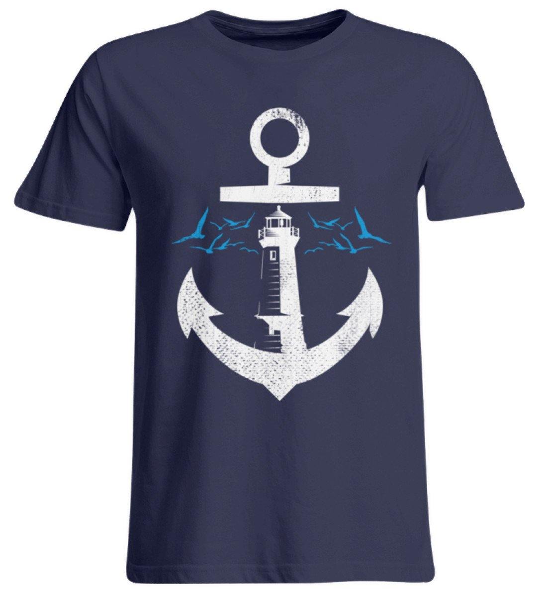 Norddeutsch Anker Leuchtturm  - Übergrößenshirt