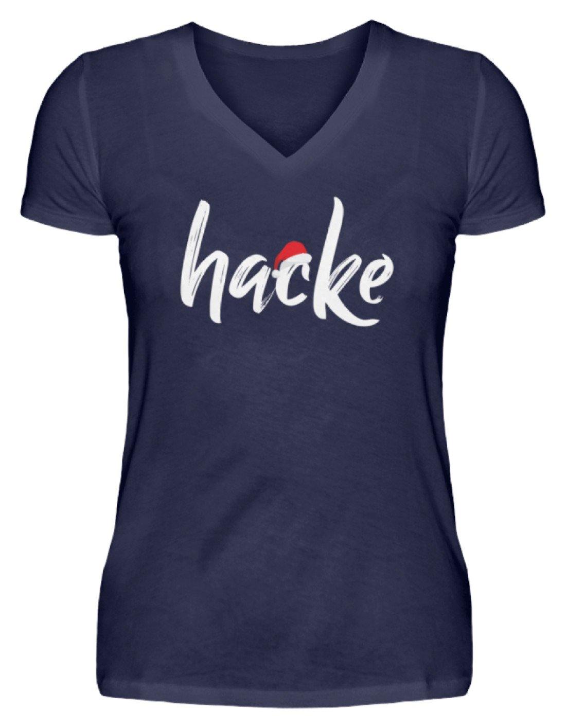 Hacke - Hacke Dicht - Words on Shirts  - V-Neck Damenshirt