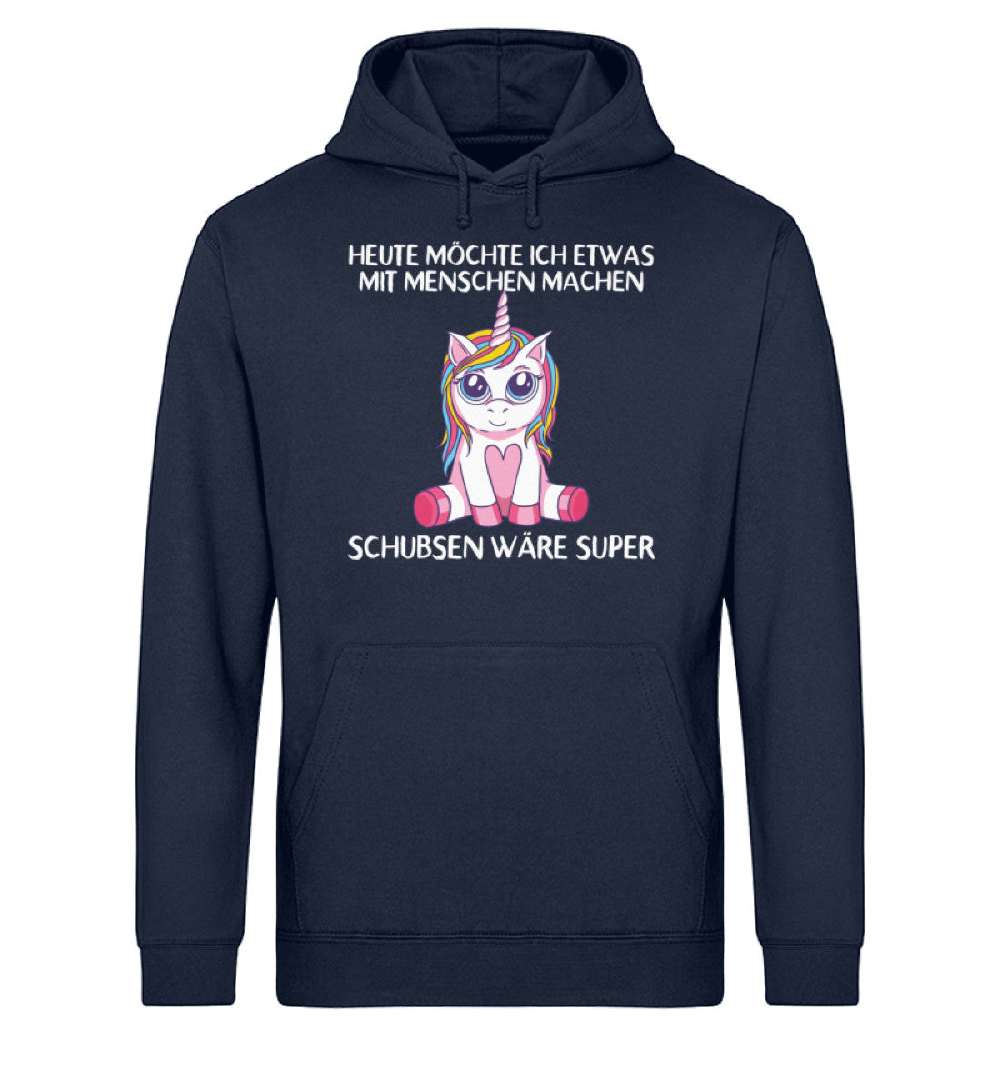 Etwas mit Menschen machen - Einhorn TF  - Unisex Organic Hoodie