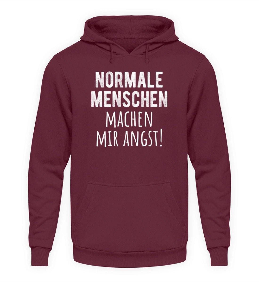 Normale Menschen - Words on Shirts  - Unisex Kapuzenpullover Hoodie