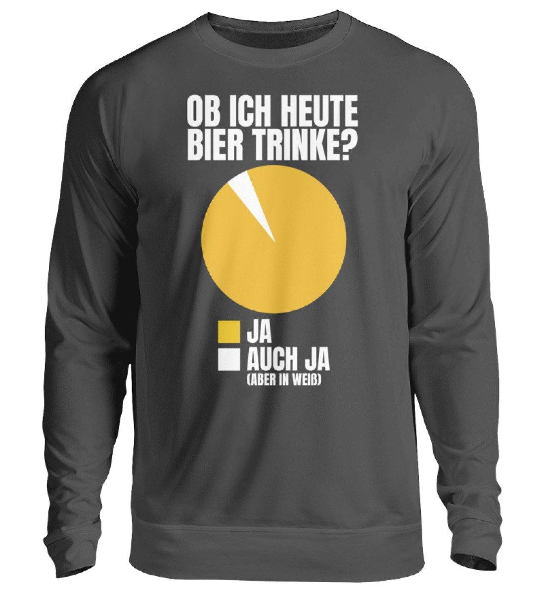 Ob ich heute Bier trinke? Diagram  - Unisex Pullover