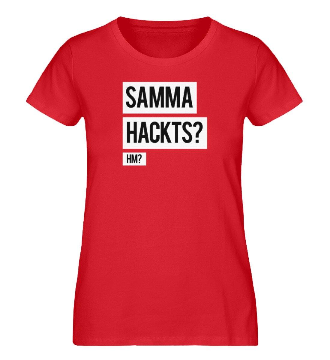 Samma Hackts? Hm? - Damen Premium Organic Shirt