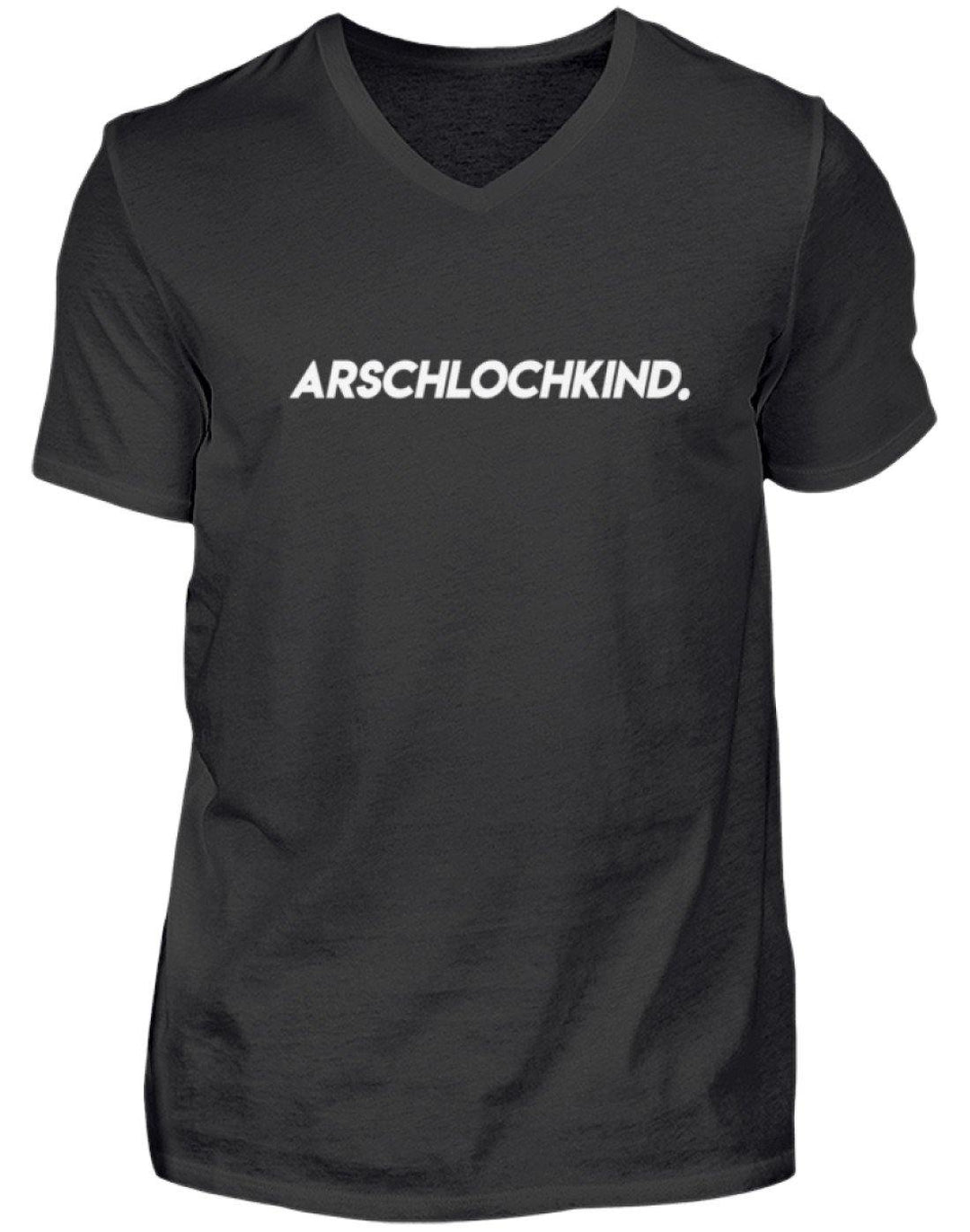 Arschlochkind.  - Herren V-Neck Shirt - Words on Shirts
