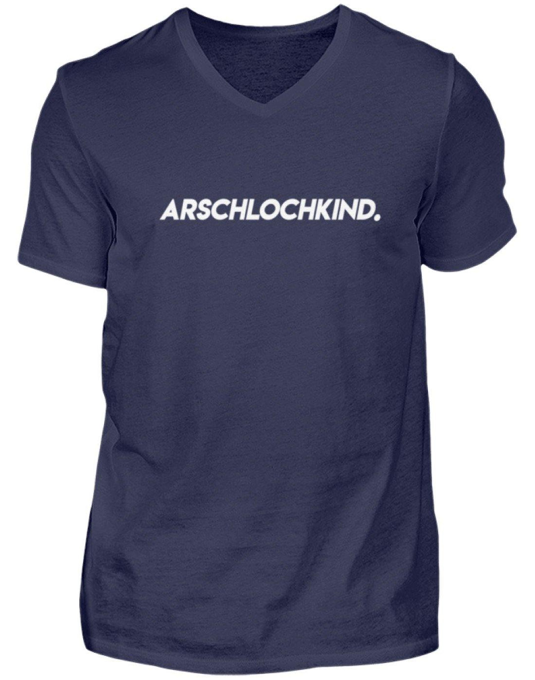 Arschlochkind.  - Herren V-Neck Shirt - Words on Shirts