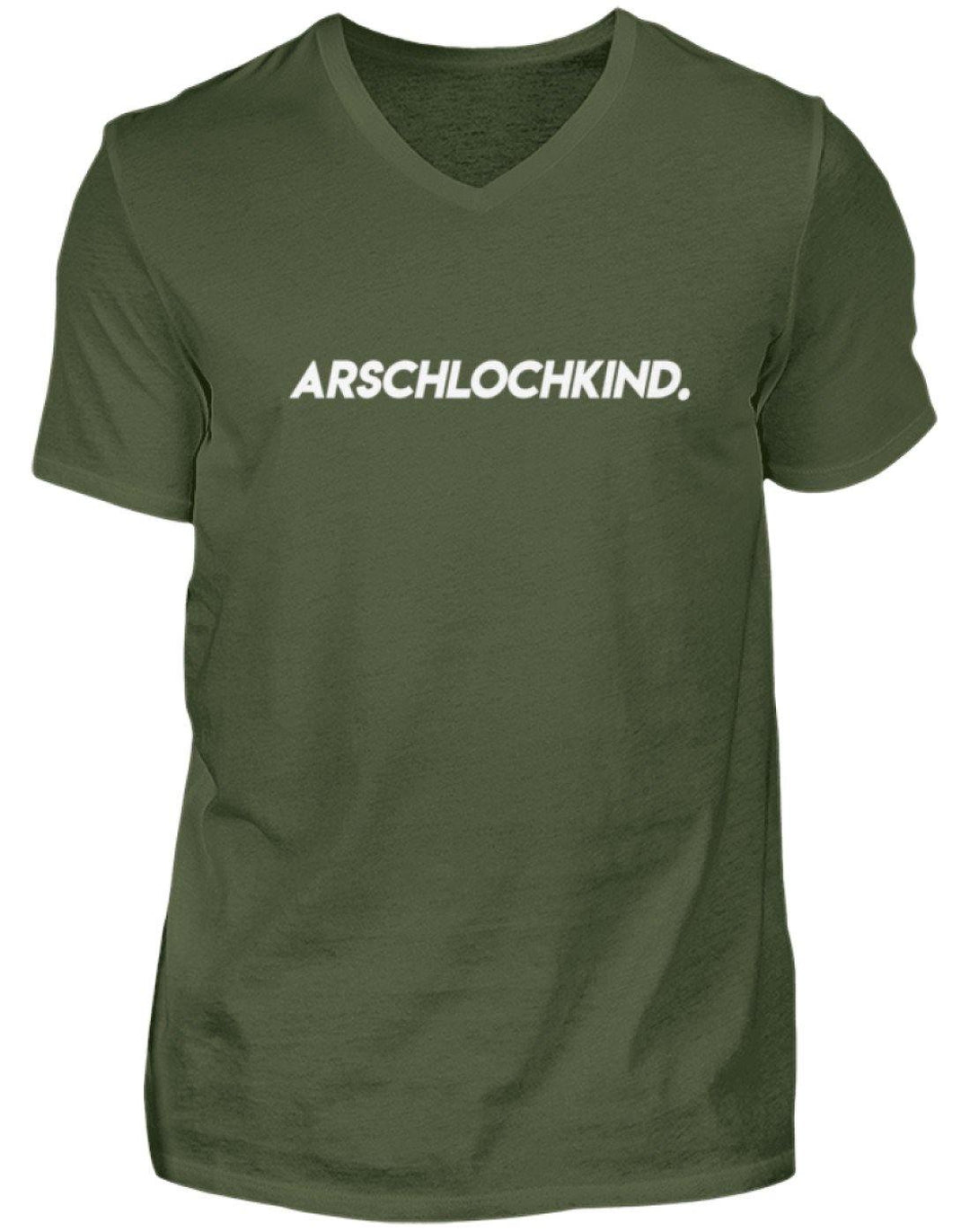 Arschlochkind.  - Herren V-Neck Shirt - Words on Shirts