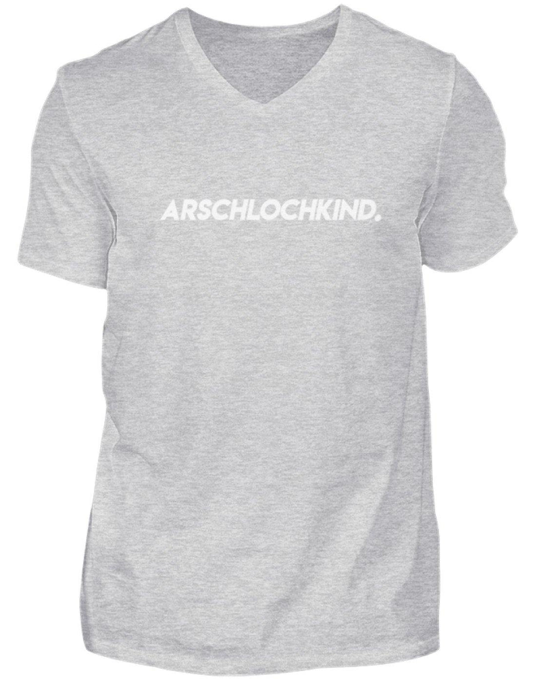 Arschlochkind.  - Herren V-Neck Shirt - Words on Shirts