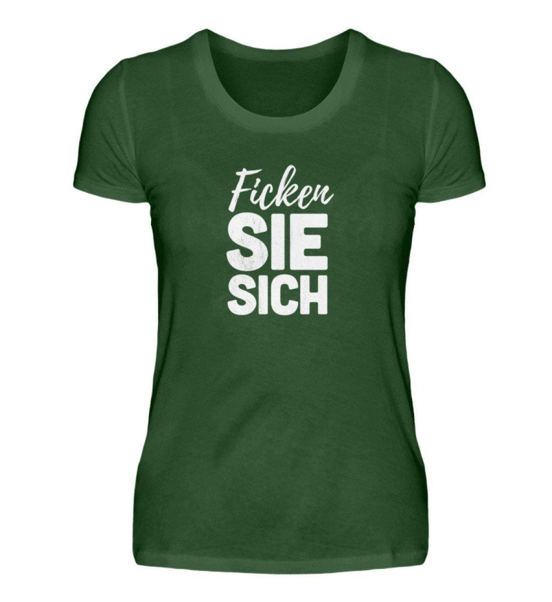 F!cken Sie sich - Words on Shirts - PR  - Damen Premiumshirt - Words on Shirts Sag es mit dem Mittelfinger Shirts Hoodies Sweatshirt Taschen Gymsack Spruch Sprüche Statement