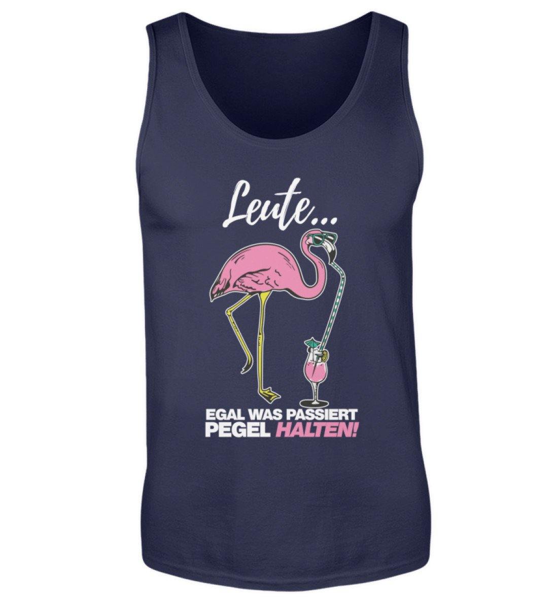 Leute, Pegel halten. Flamingo  - Herren Tanktop