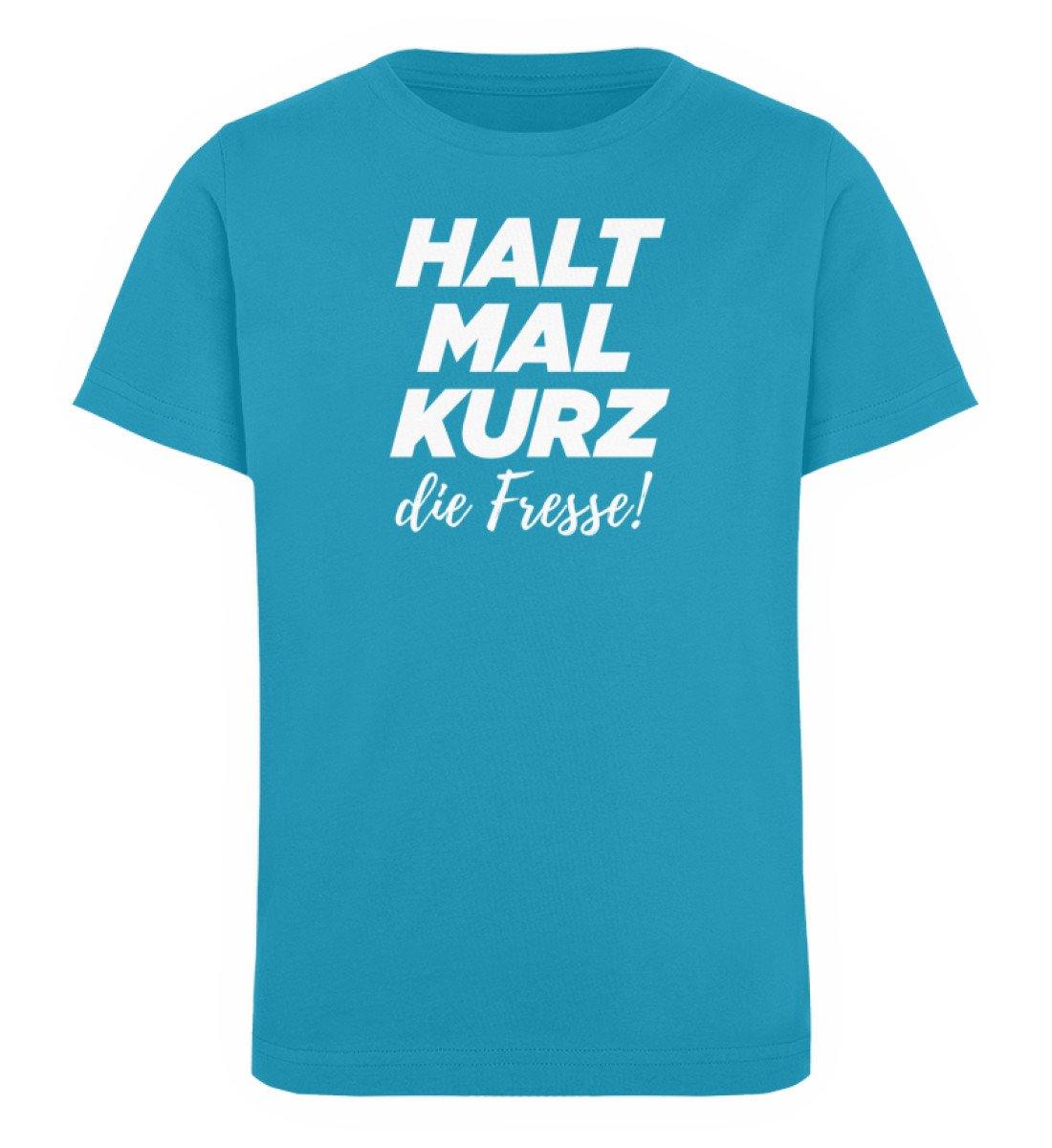 Halt mal kurz Fresse Words on Shirts PR  - Kinder Organic T-Shirt