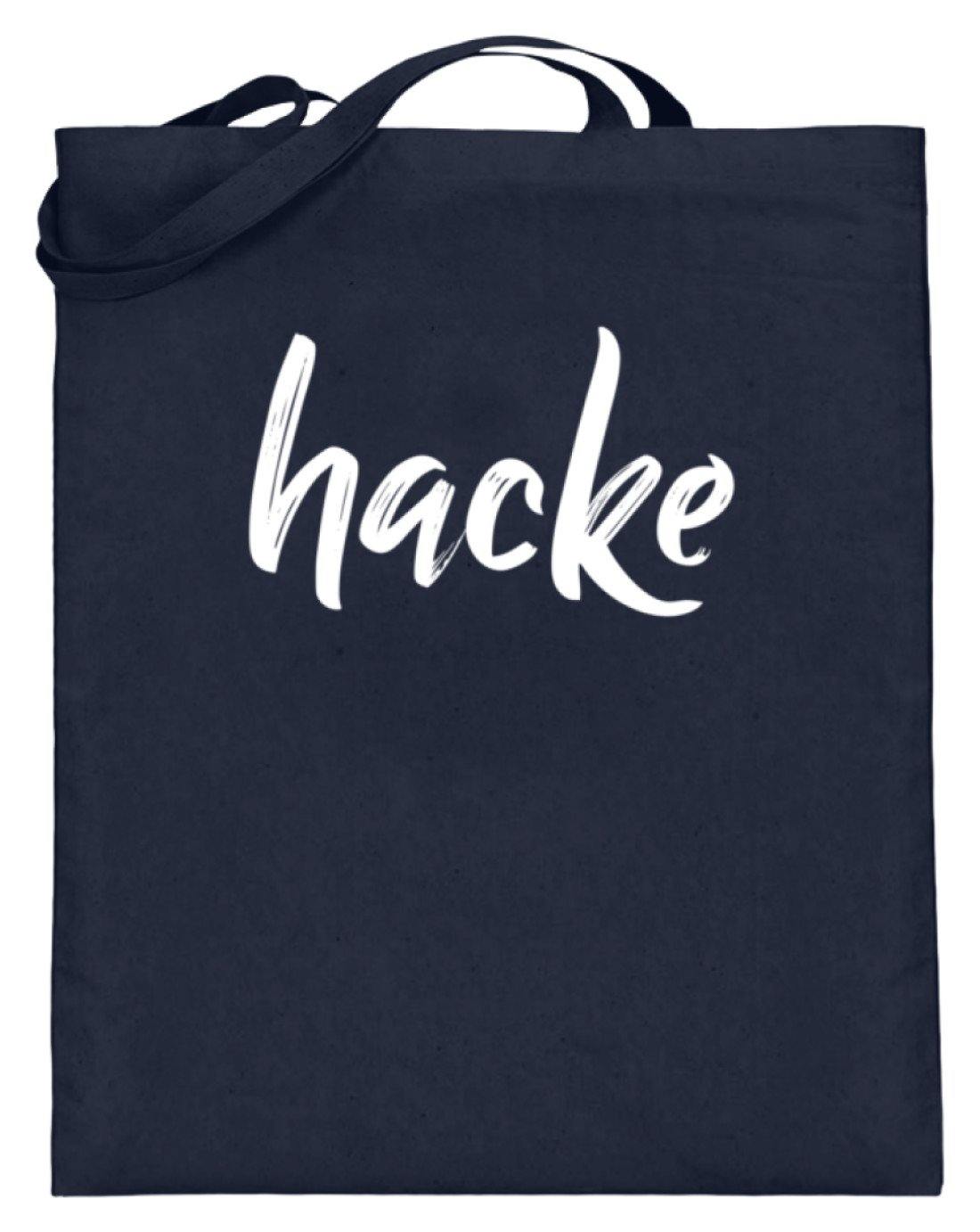 hacke Shirt  - Jutebeutel (mit langen Henkeln)