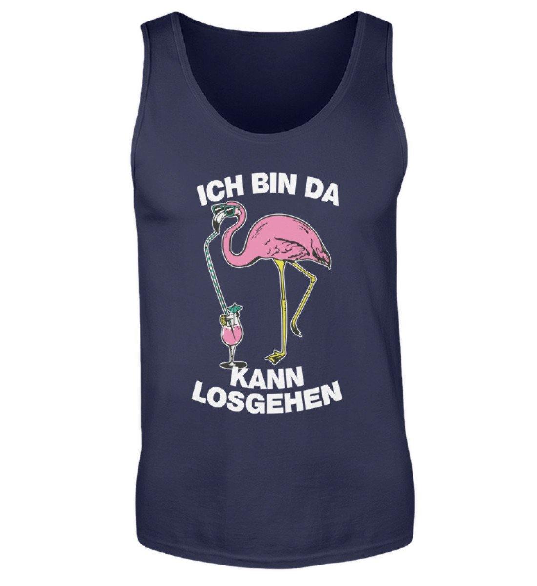 Ich bin da, kann losgehen - Flamingo  - Herren Tanktop