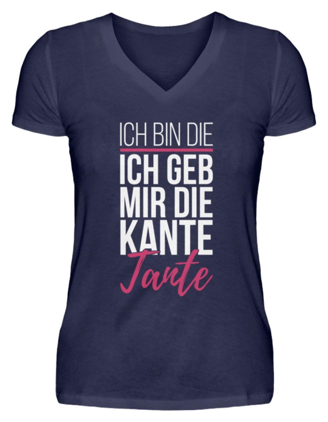 Kante Tante - Words on Shirts  - V-Neck Damenshirt