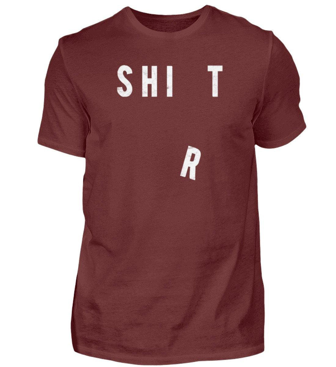Shit Shirt - Words on Shirts - PR  - Herren Premiumshirt - Words on Shirts Sag es mit dem Mittelfinger Shirts Hoodies Sweatshirt Taschen Gymsack Spruch Sprüche Statement