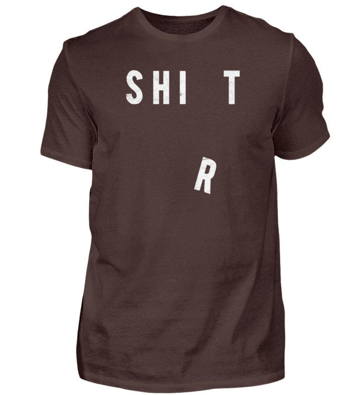 Shit Shirt - Words on Shirts - PR  - Herren Premiumshirt - Words on Shirts Sag es mit dem Mittelfinger Shirts Hoodies Sweatshirt Taschen Gymsack Spruch Sprüche Statement