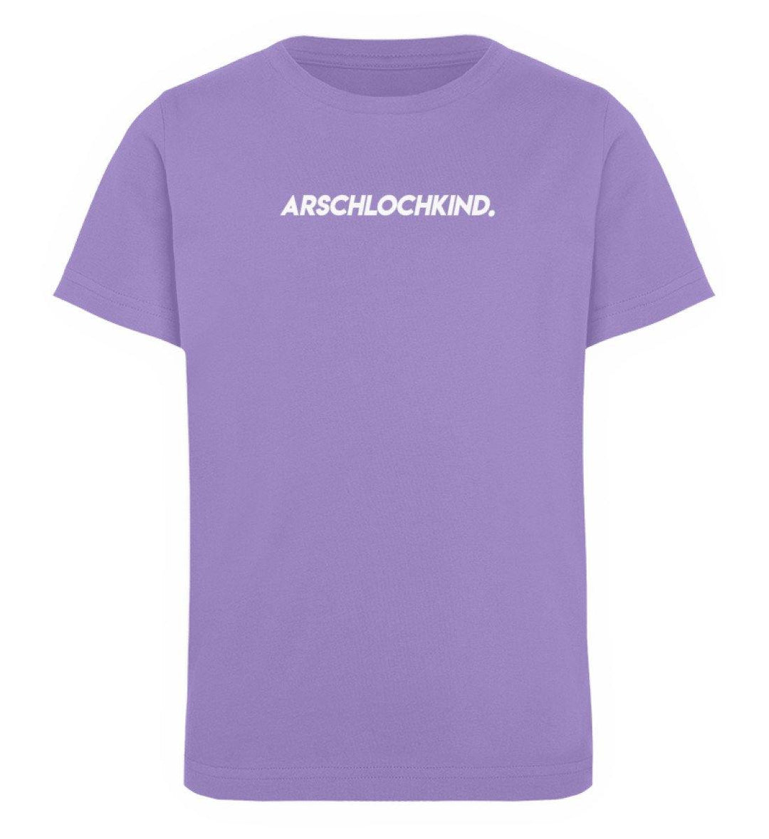 Arschlochkind  Words on Shirts - PR  - Kinder Organic T-Shirt - Words on Shirts Sag es mit dem Mittelfinger Shirts Hoodies Sweatshirt Taschen Gymsack Spruch Sprüche Statement