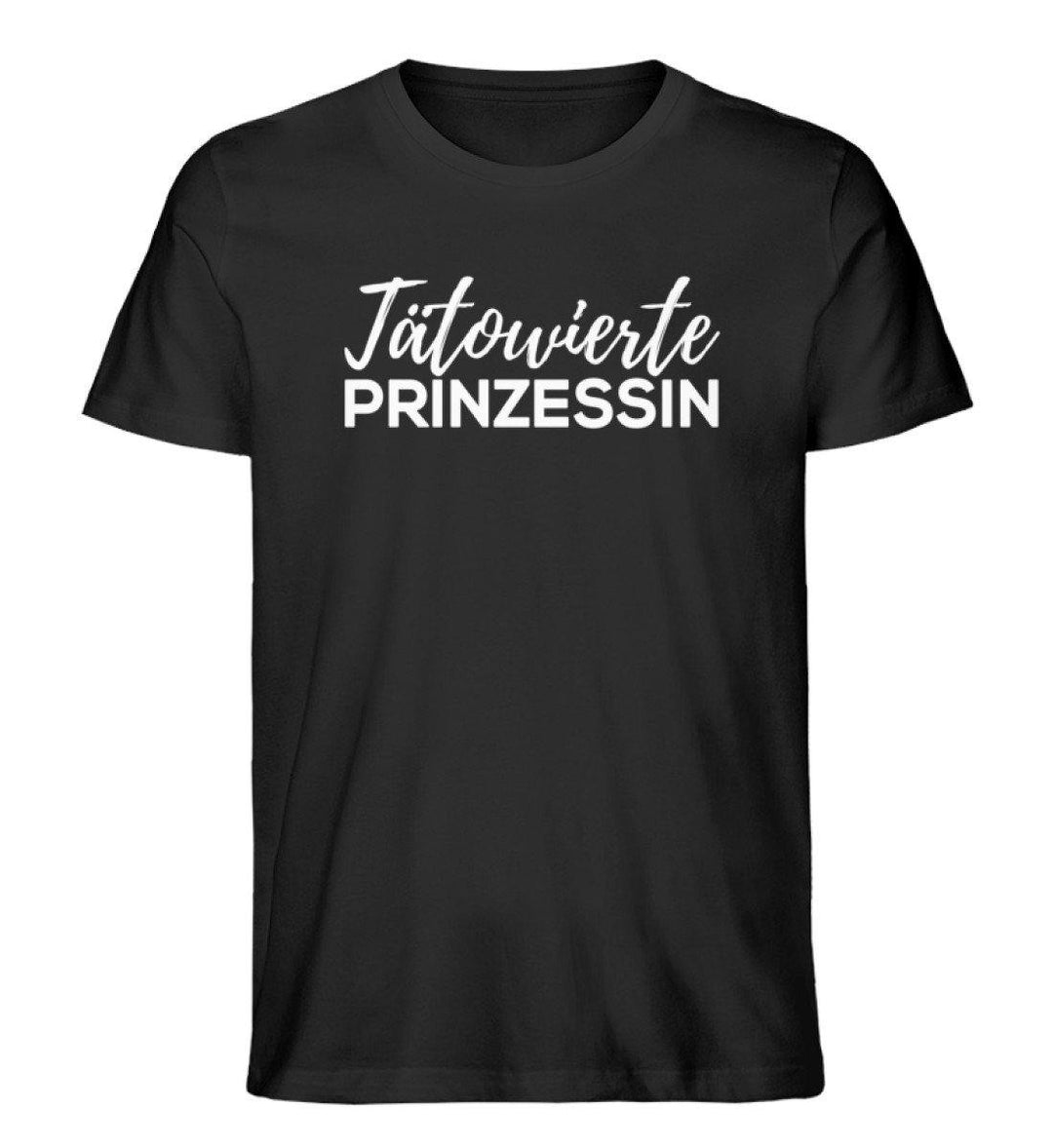Tätowierte Prinzessin Words on Shirts PR  - Herren Premium Organic Shirt - Words on Shirts Sag es mit dem Mittelfinger Shirts Hoodies Sweatshirt Taschen Gymsack Spruch Sprüche Statement