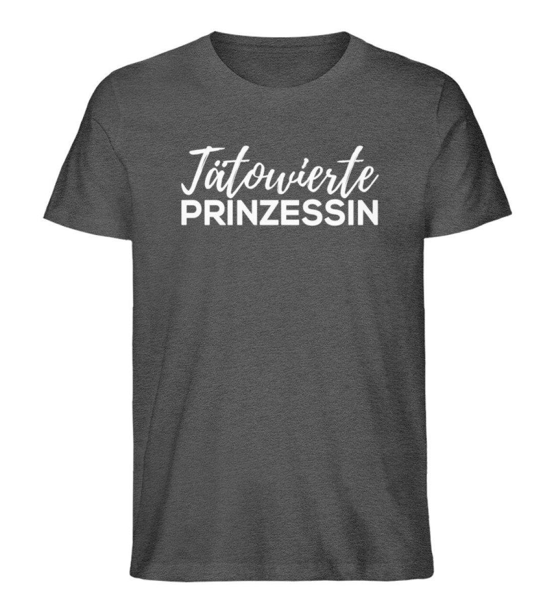 Tätowierte Prinzessin Words on Shirts PR  - Herren Premium Organic Shirt - Words on Shirts Sag es mit dem Mittelfinger Shirts Hoodies Sweatshirt Taschen Gymsack Spruch Sprüche Statement