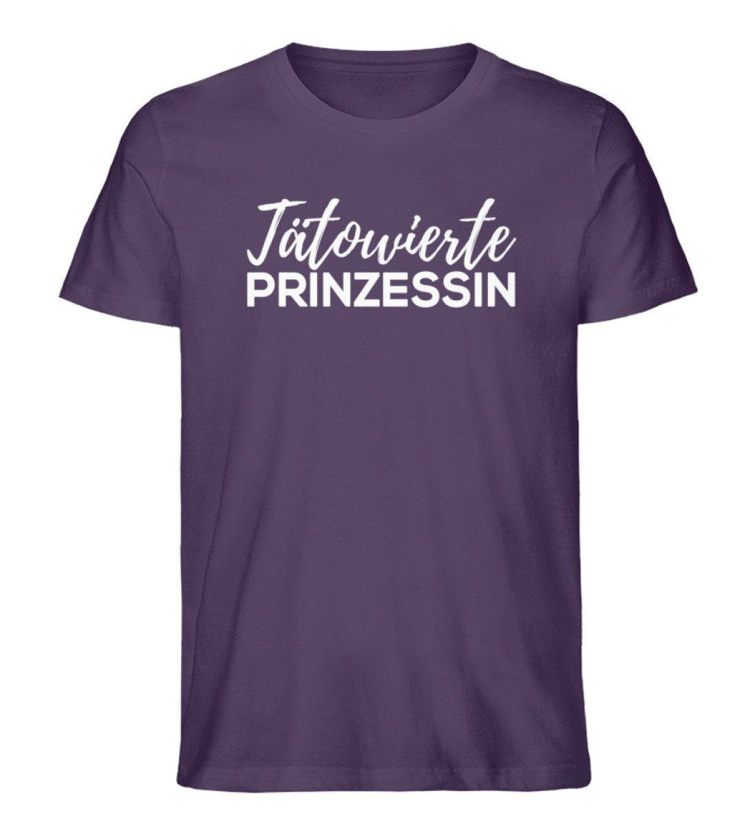 Tätowierte Prinzessin Words on Shirts PR  - Herren Premium Organic Shirt - Words on Shirts Sag es mit dem Mittelfinger Shirts Hoodies Sweatshirt Taschen Gymsack Spruch Sprüche Statement