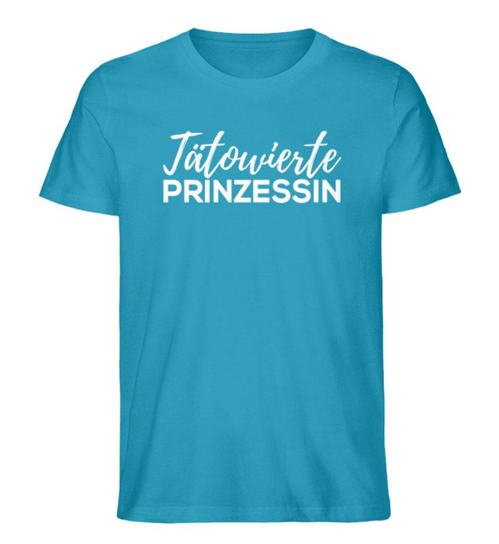 Tätowierte Prinzessin Words on Shirts PR  - Herren Premium Organic Shirt - Words on Shirts Sag es mit dem Mittelfinger Shirts Hoodies Sweatshirt Taschen Gymsack Spruch Sprüche Statement