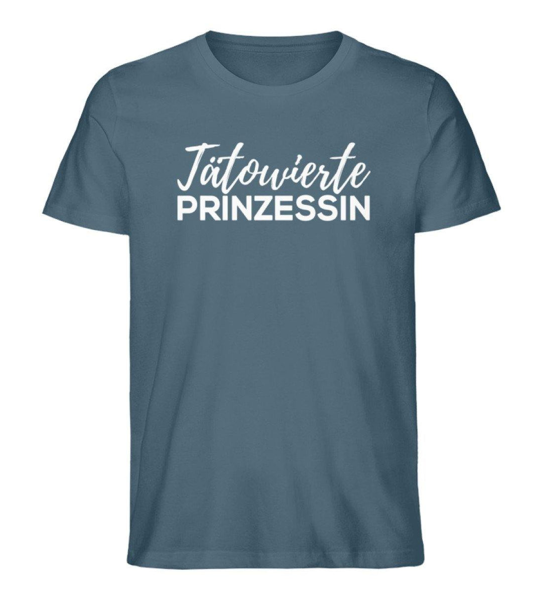 Tätowierte Prinzessin Words on Shirts PR  - Herren Premium Organic Shirt - Words on Shirts Sag es mit dem Mittelfinger Shirts Hoodies Sweatshirt Taschen Gymsack Spruch Sprüche Statement