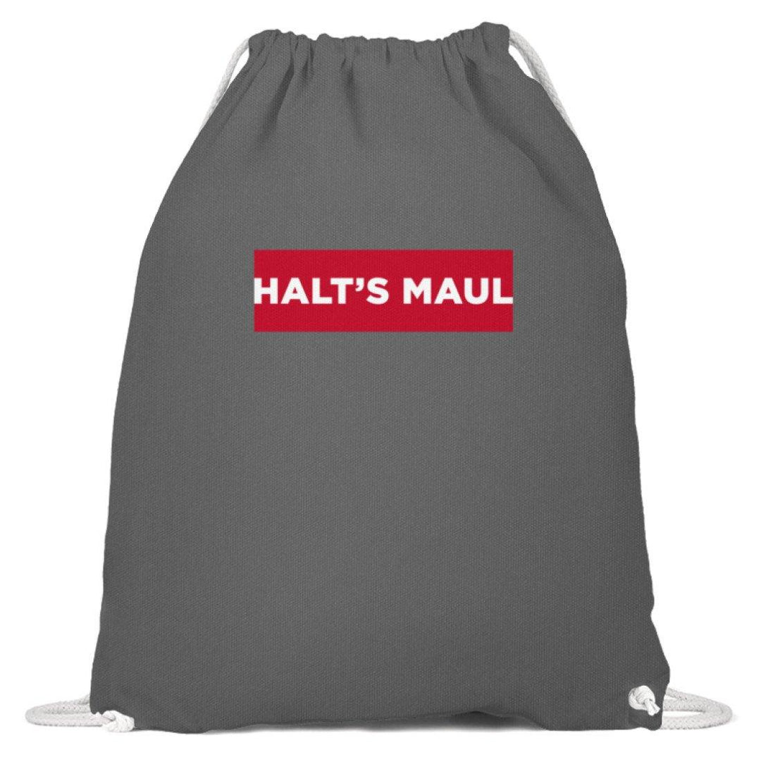 Halts Maul  - Baumwoll Gymsac - Words on Shirts