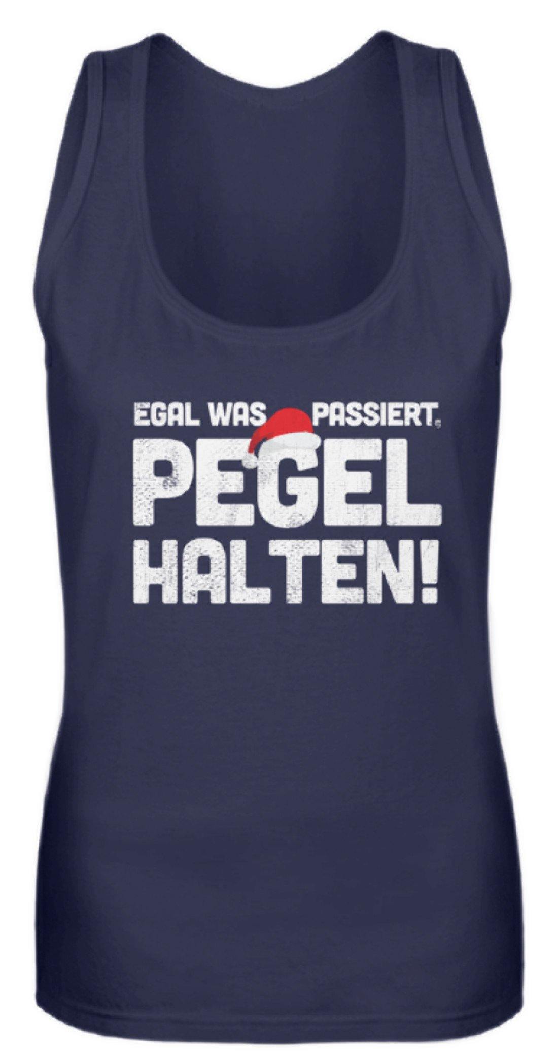 Pegel halten Weihnachten Words on Shirts  - Frauen Tanktop