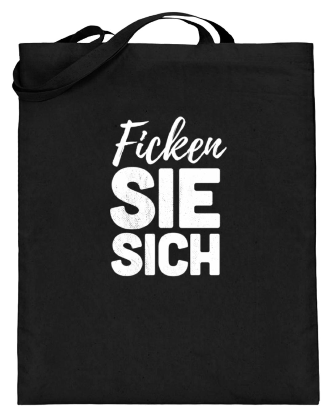 F*cken Sie sich  - Jutebeutel (mit langen Henkeln) - Words on Shirts