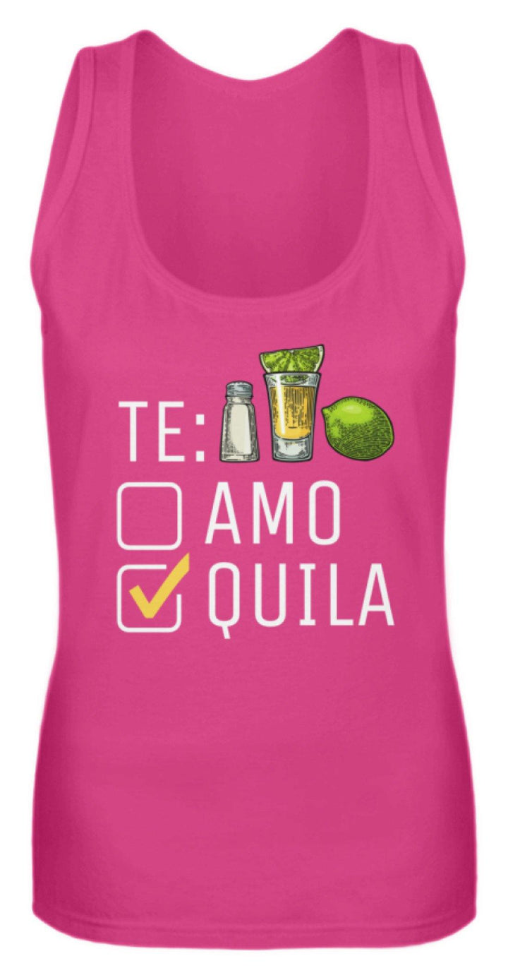 Tequila Te:amo Te:qulia   - Frauen Tanktop - Words on Shirts