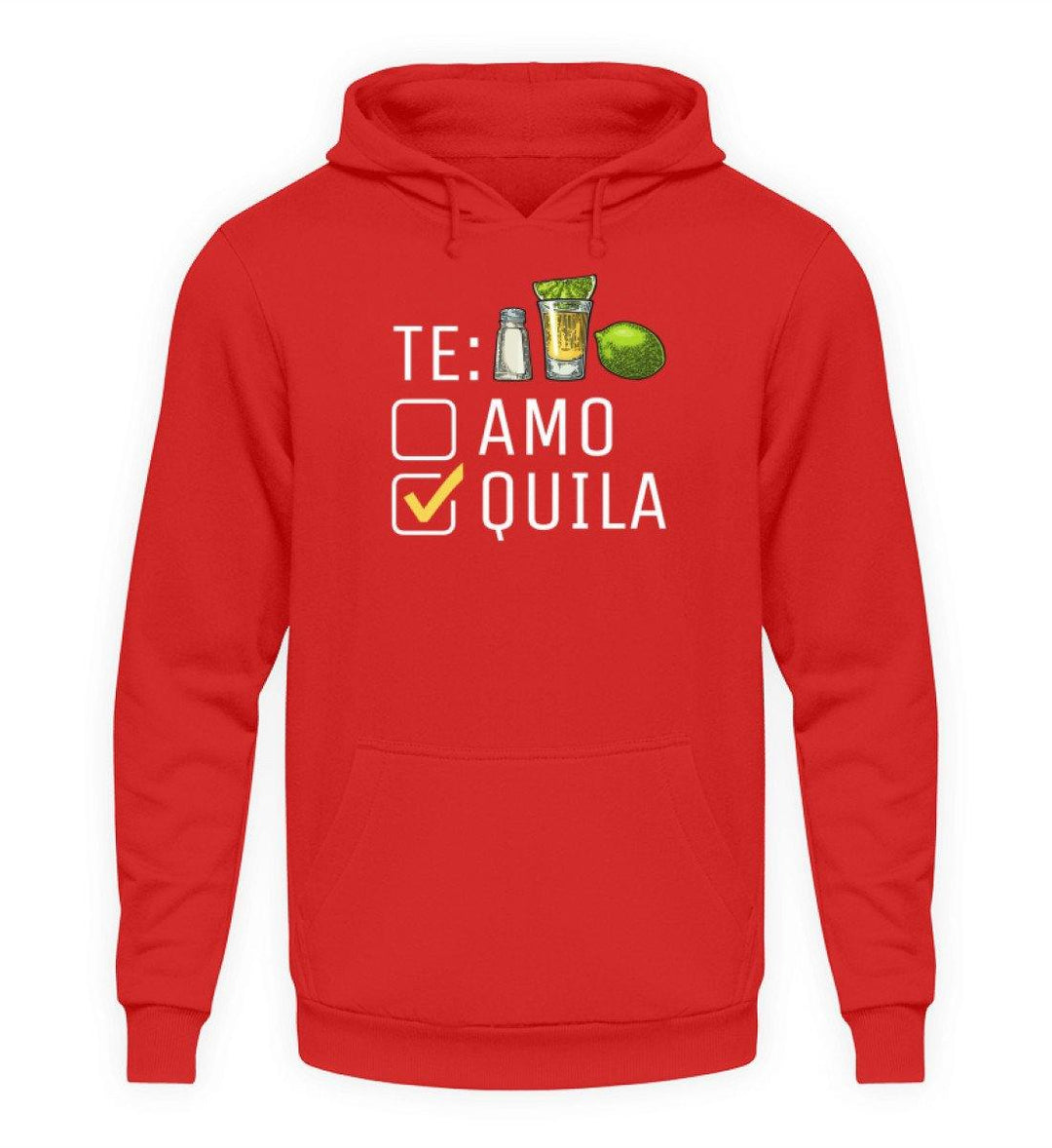 Tequila Te:amo Te:qulia   - Unisex Kapuzenpullover Hoodie - Words on Shirts