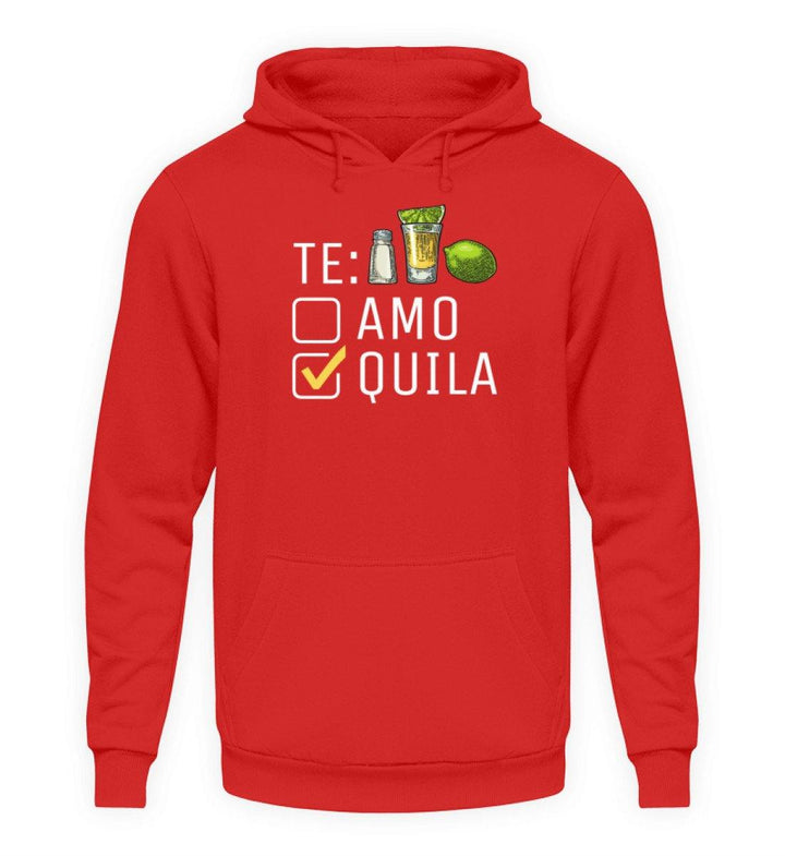 Tequila Te:amo Te:qulia   - Unisex Kapuzenpullover Hoodie - Words on Shirts