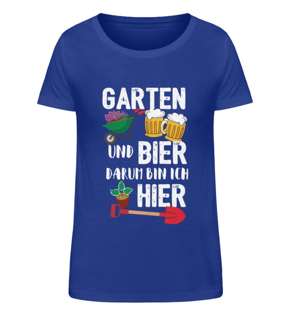 Garten und Bier, Darum bin ich hier.  - Damen Organic Shirt