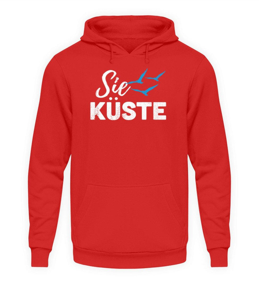 Sie Küste - Gut Besser Norddeutsch  - Unisex Kapuzenpullover Hoodie - Words on Shirts Sag es mit dem Mittelfinger Shirts Hoodies Sweatshirt Taschen Gymsack Spruch Sprüche Statement