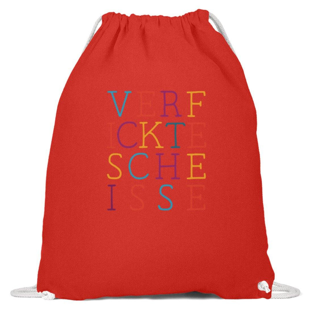 Verf ickte sche isse - Words on Shirts  - Baumwoll Gymsac - Words on Shirts Sag es mit dem Mittelfinger Shirts Hoodies Sweatshirt Taschen Gymsack Spruch Sprüche Statement