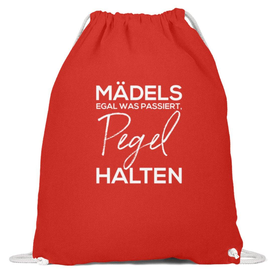 Mädels, Pegel halten.  - Baumwoll Gymsac - Words on Shirts