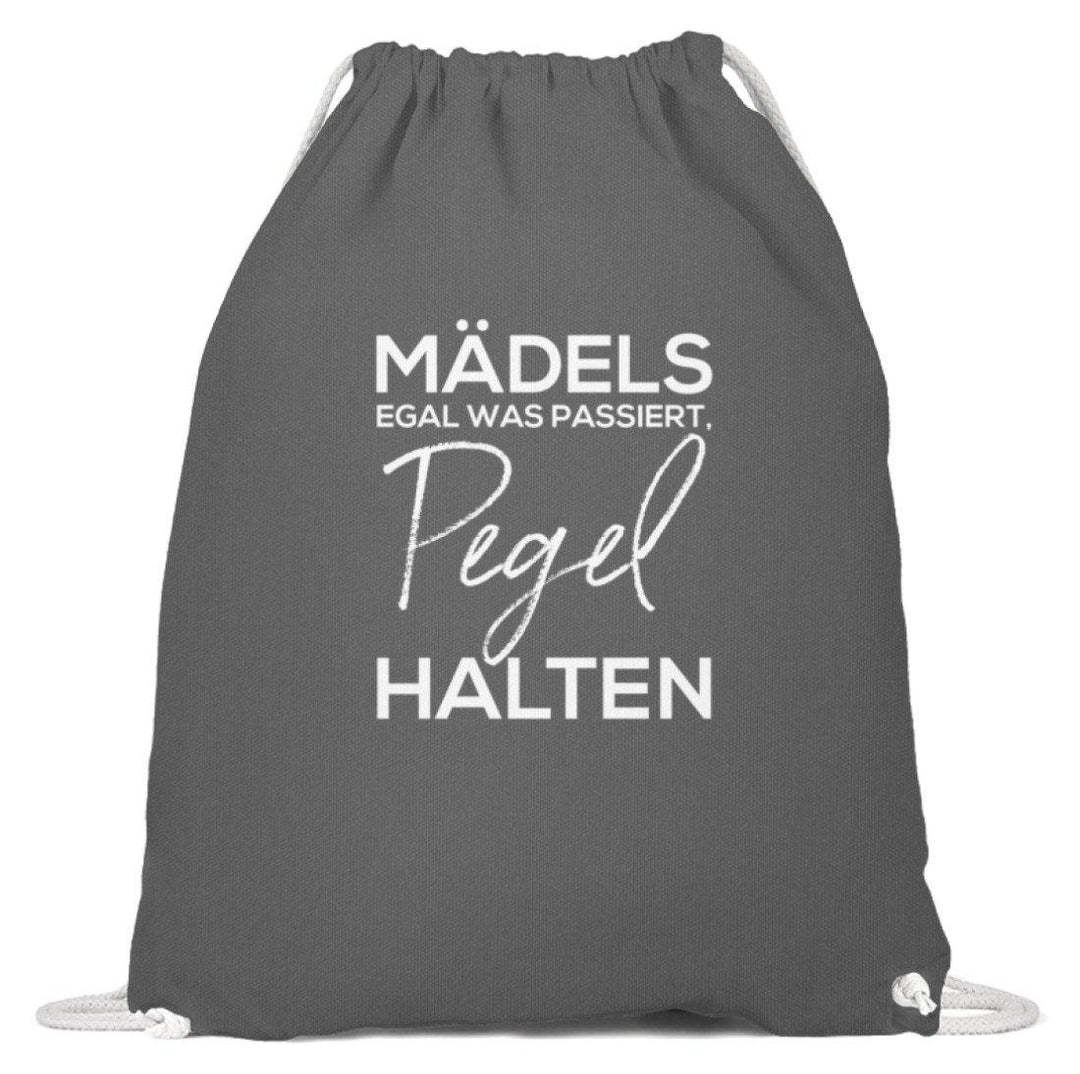Mädels, Pegel halten.  - Baumwoll Gymsac - Words on Shirts