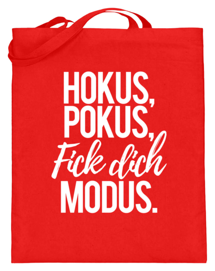 Hokus Pokus F*** **ch Modus  - Jutebeutel (mit langen Henkeln) - Words on Shirts